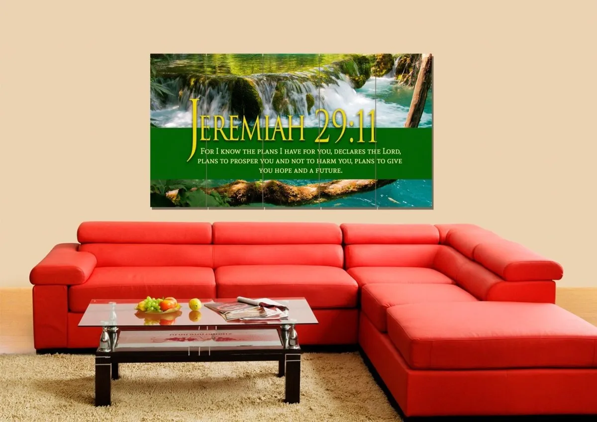 Jeremiah 2911 Niv #11 Bible Verse Canvas Wall Art - Christian Canvas Wall Art