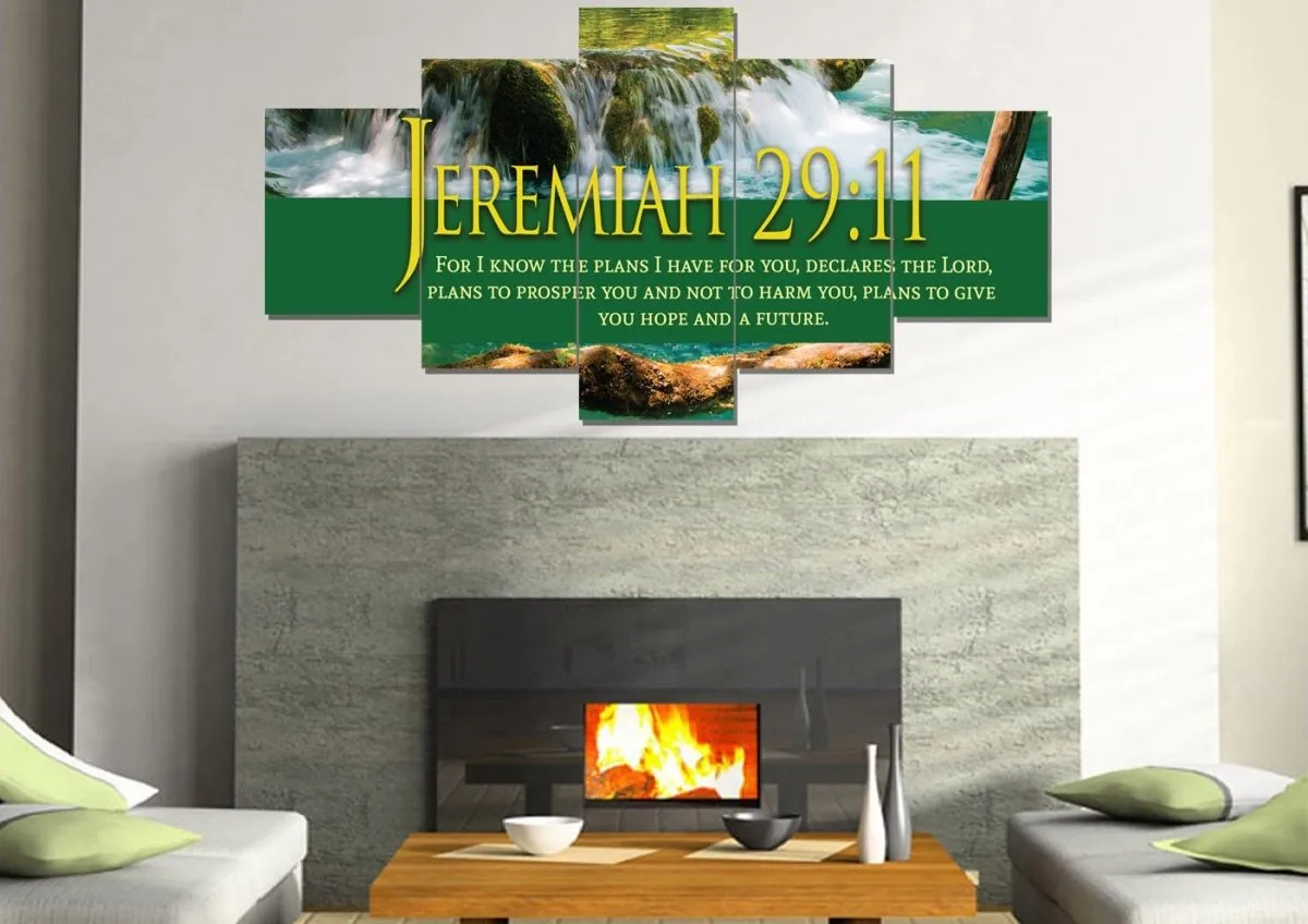 Jeremiah 2911 Niv #11 Bible Verse Canvas Wall Art - Christian Canvas Wall Art