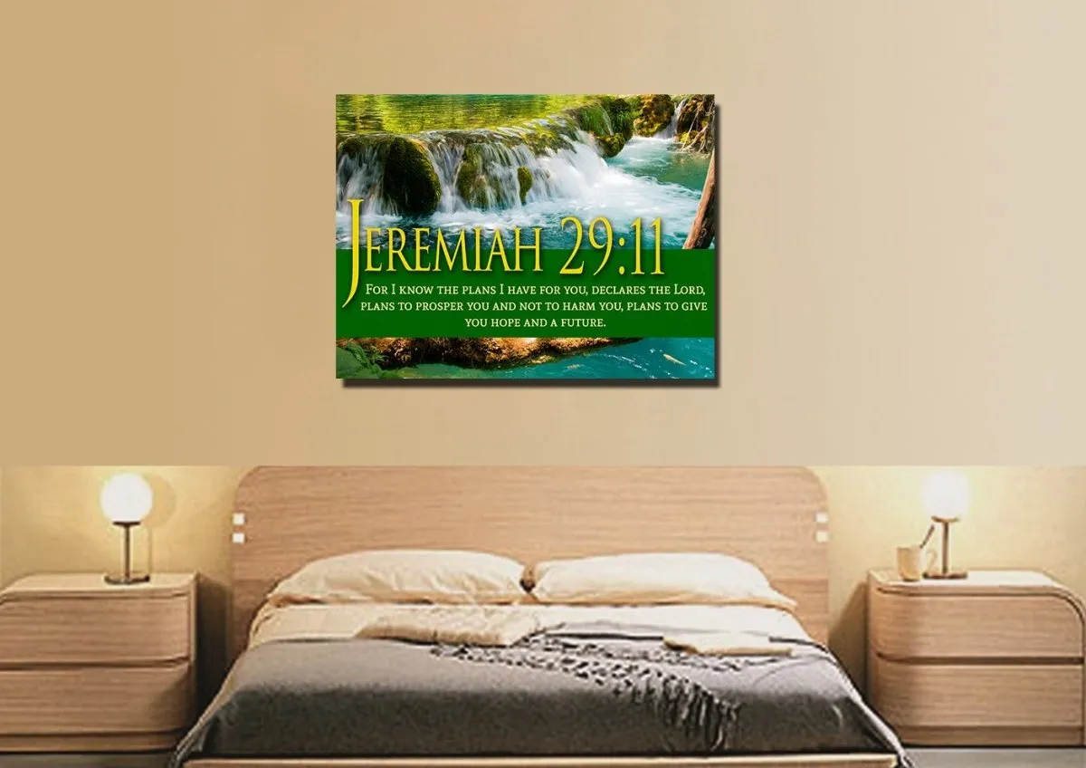 Jeremiah 2911 Niv #11 Bible Verse Canvas Wall Art - Christian Canvas Wall Art