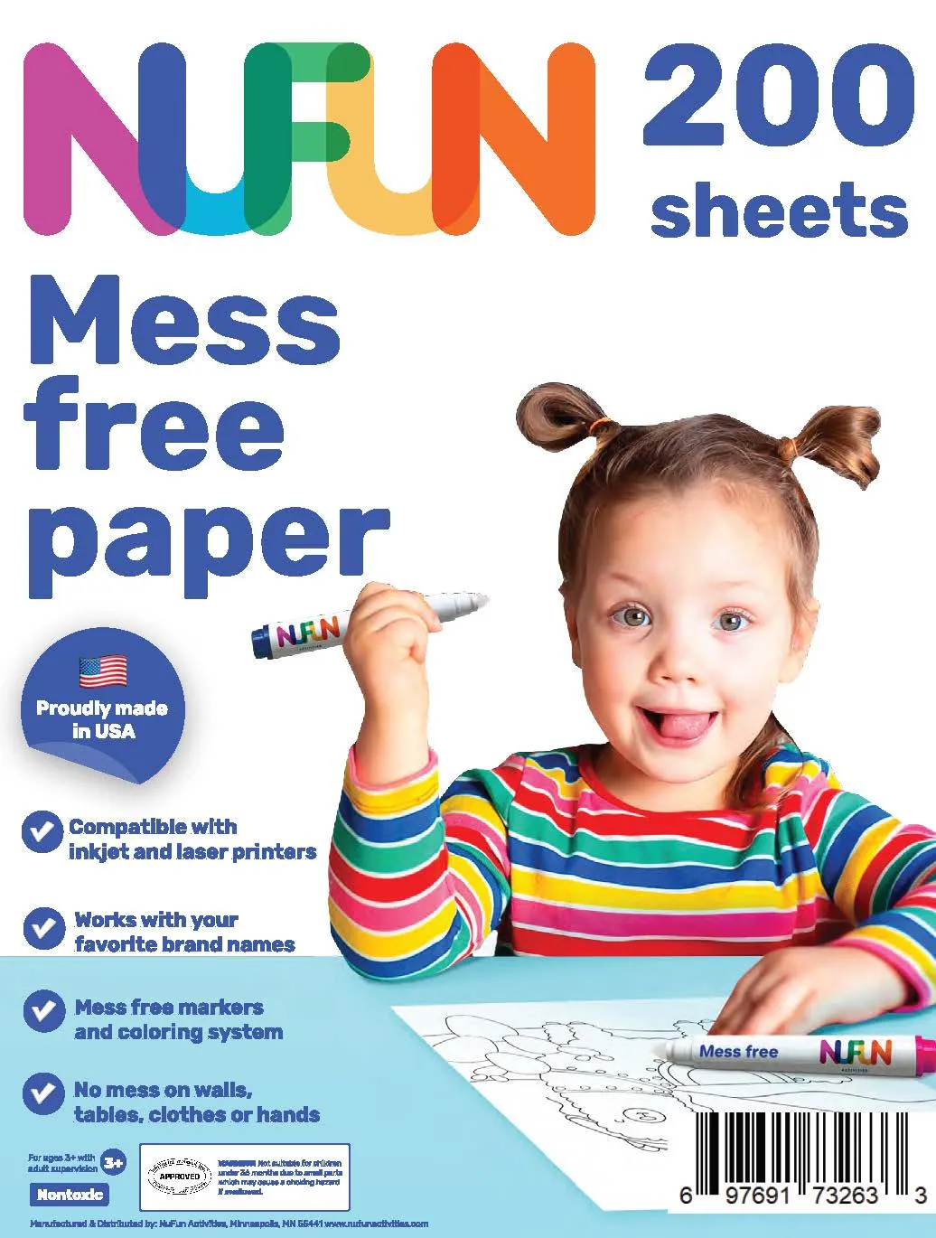 Mess Free Coloring - Blank Printable Sheets