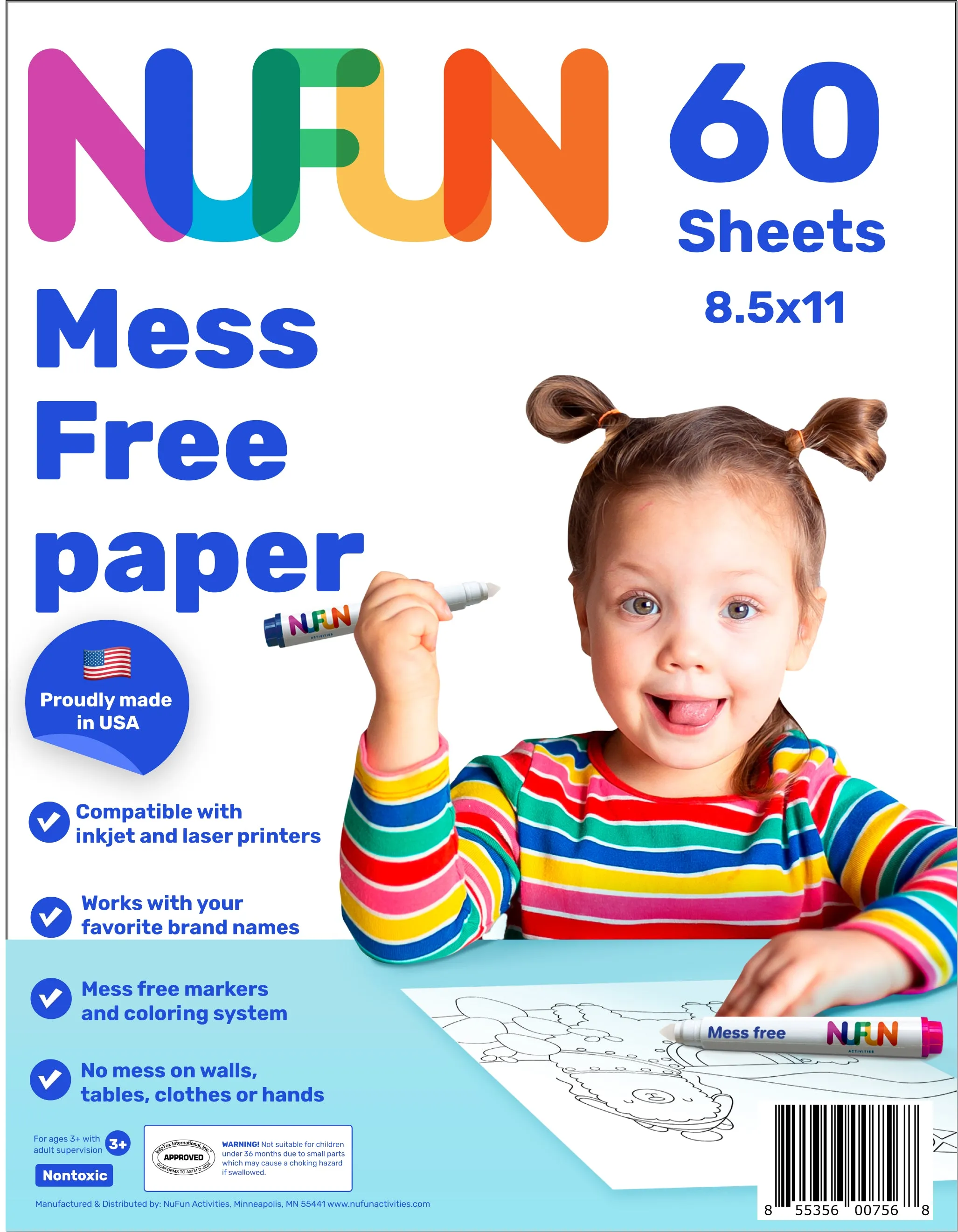 Mess Free Coloring - Blank Printable Sheets