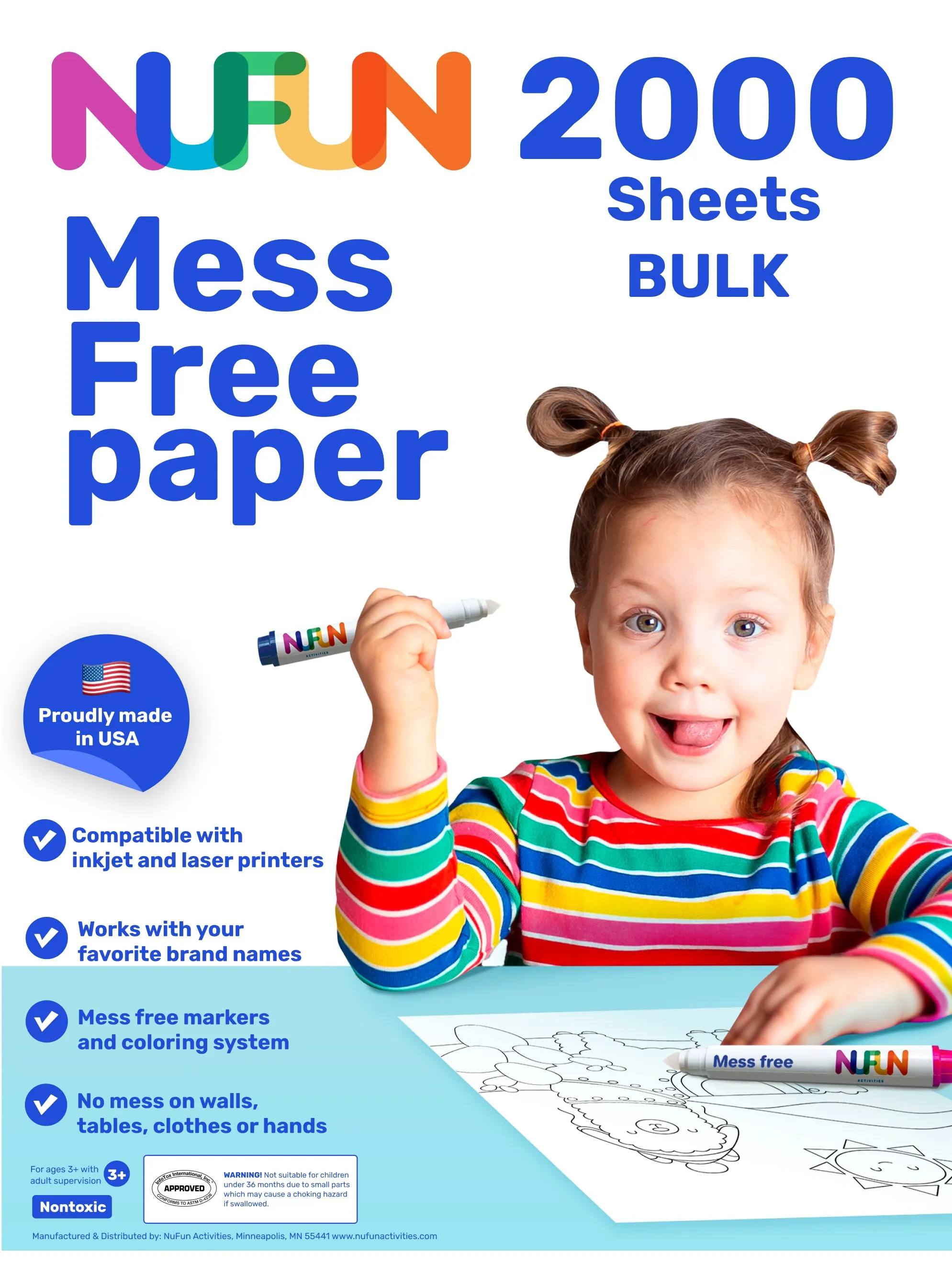 Mess Free Coloring - Blank Printable Sheets