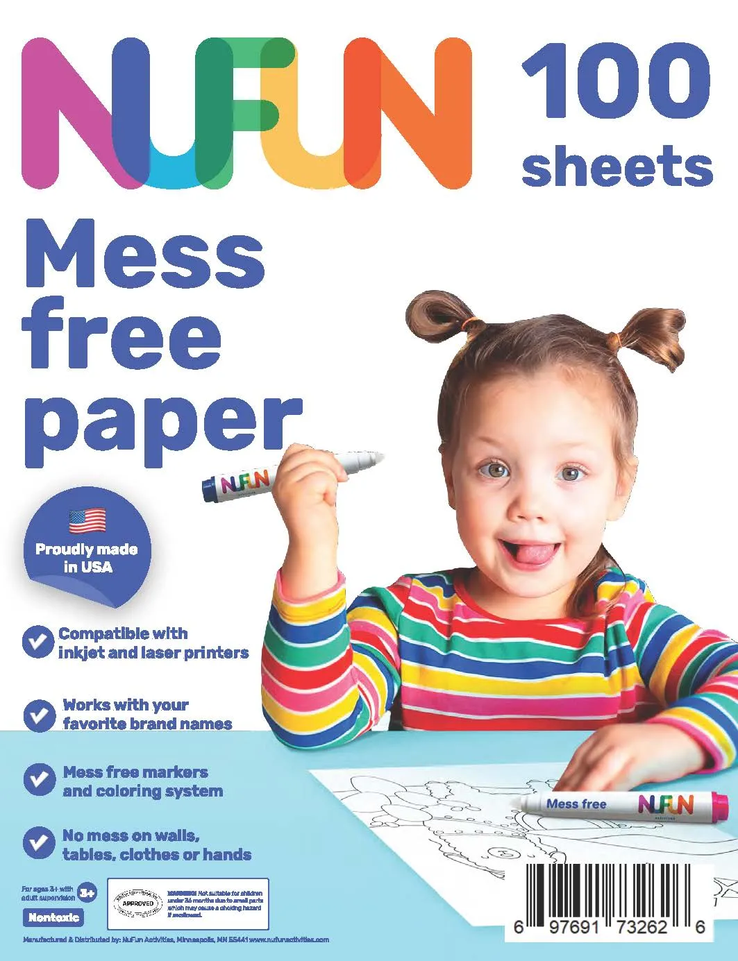 Mess Free Coloring - Blank Printable Sheets