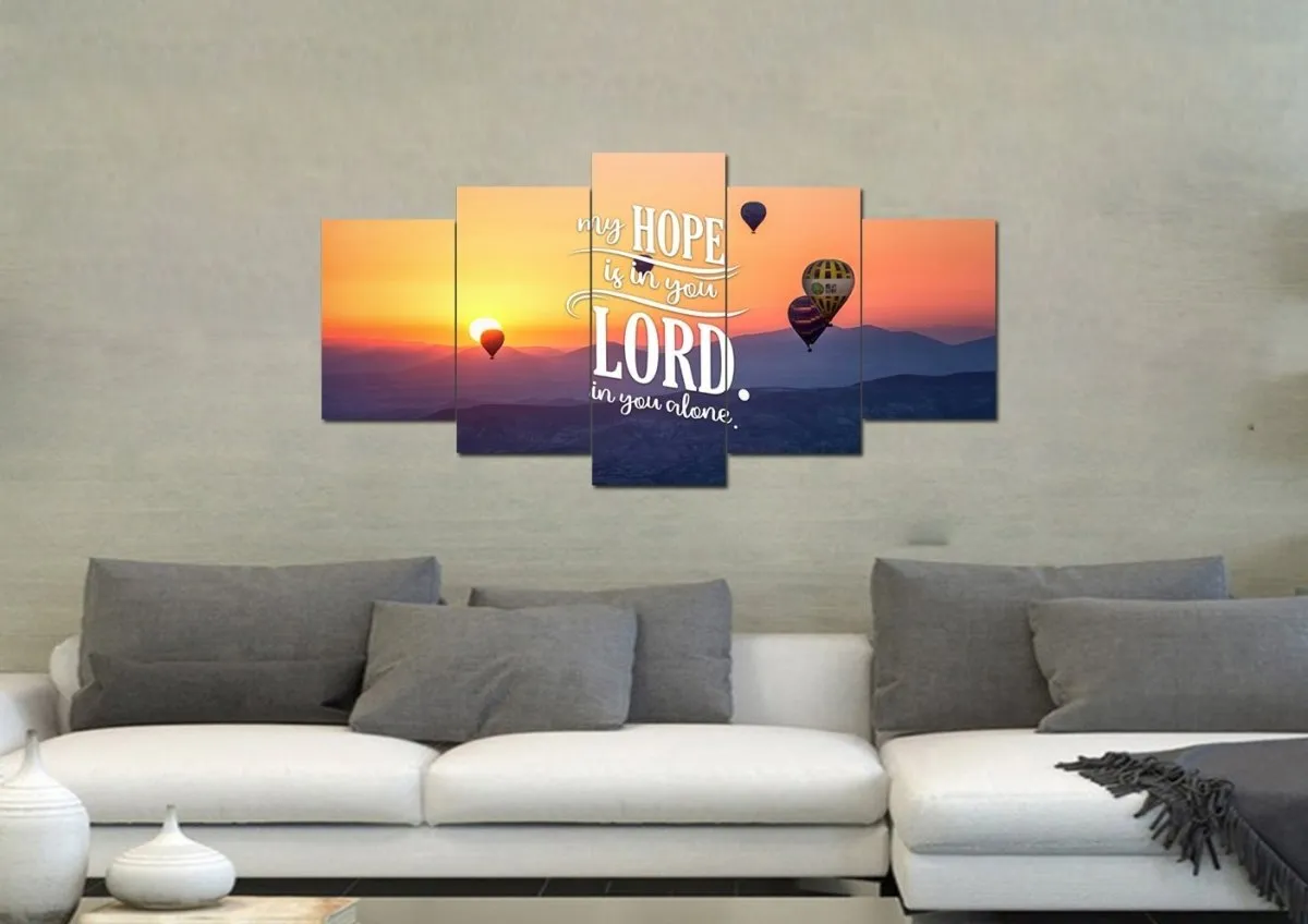 My Hope Is In You Lord In You Alone Wall Art Canvas Print - Christian Canvas Wall Art