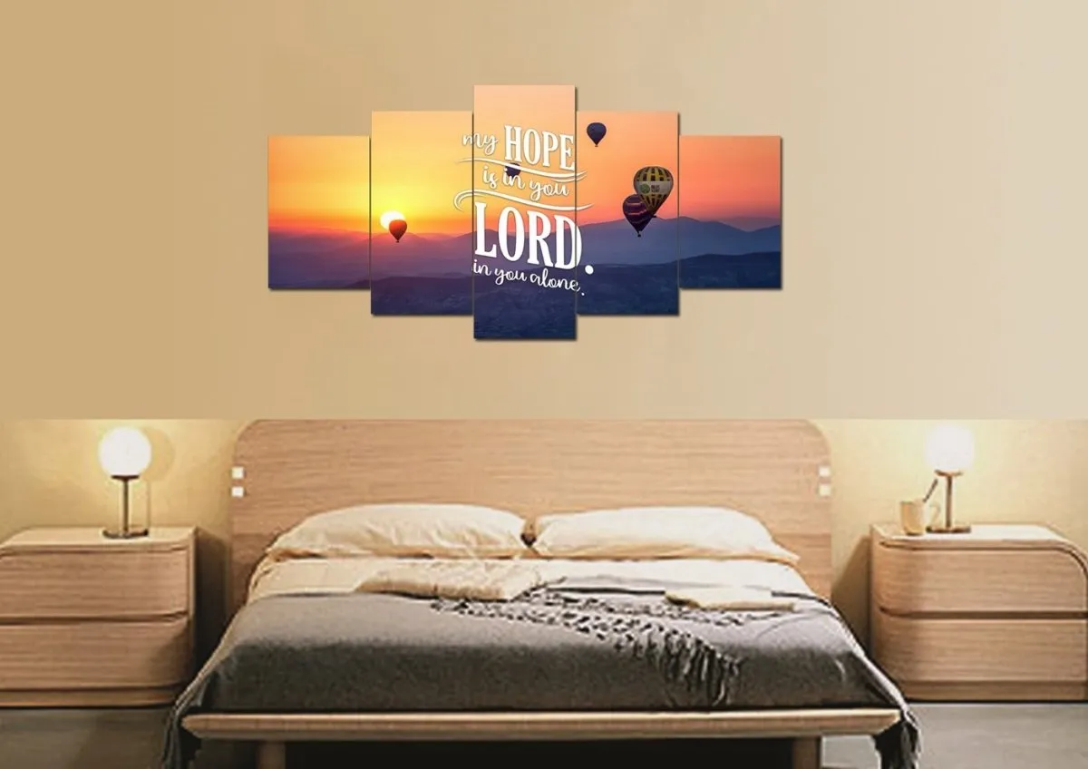 My Hope Is In You Lord In You Alone Wall Art Canvas Print - Christian Canvas Wall Art