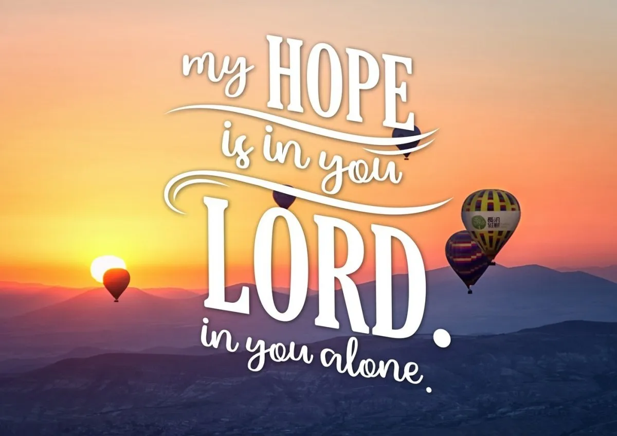 My Hope Is In You Lord In You Alone Wall Art Canvas Print - Christian Canvas Wall Art