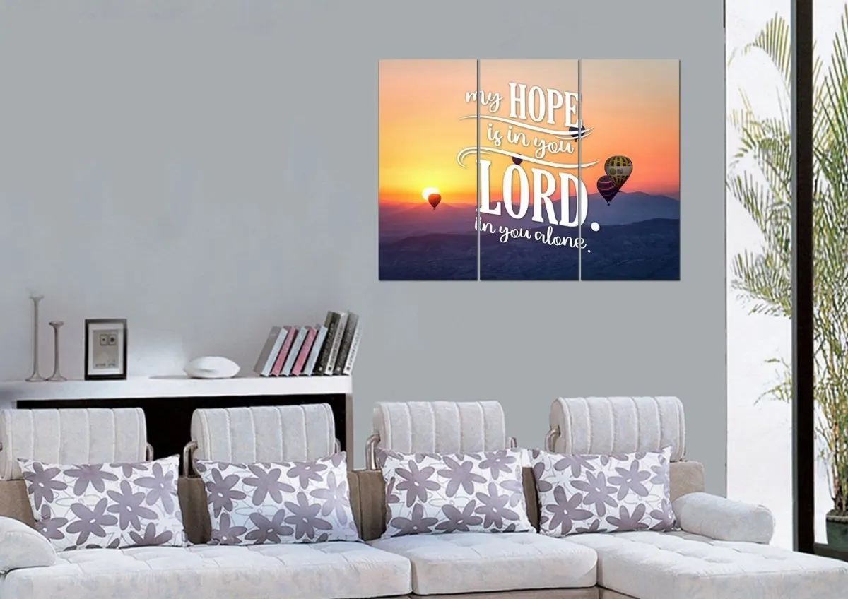 My Hope Is In You Lord In You Alone Wall Art Canvas Print - Christian Canvas Wall Art