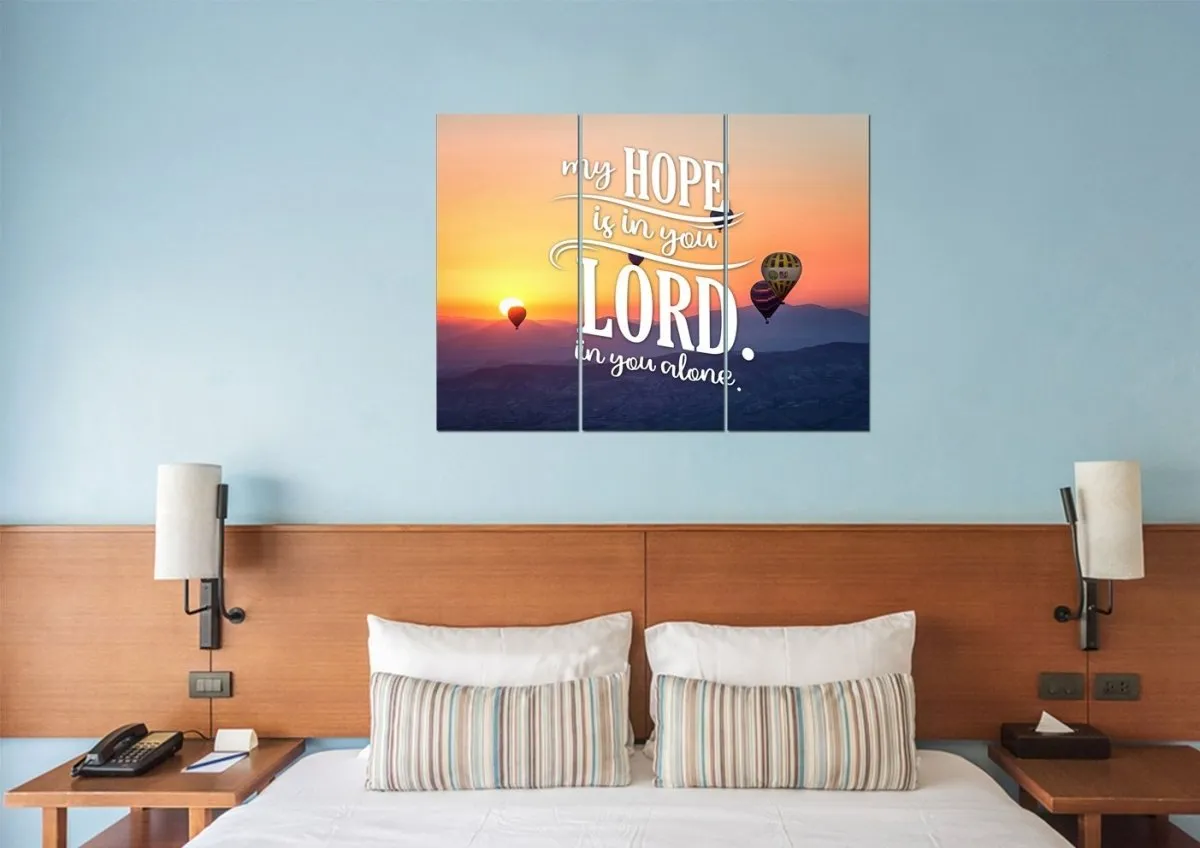 My Hope Is In You Lord In You Alone Wall Art Canvas Print - Christian Canvas Wall Art