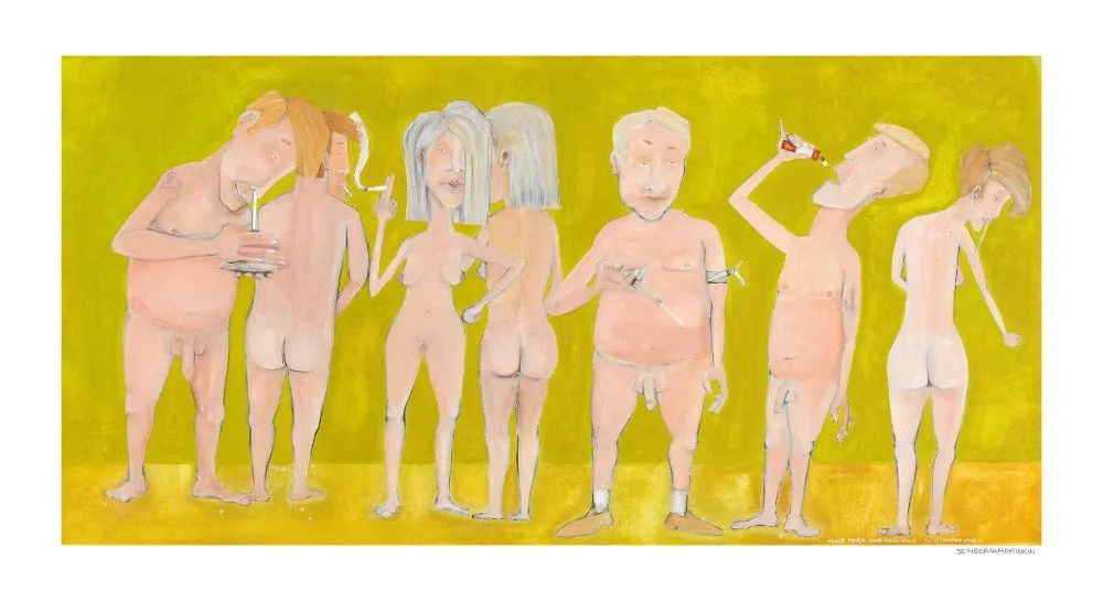 [naked people doing drugs][limited edition print by seth b minkin]