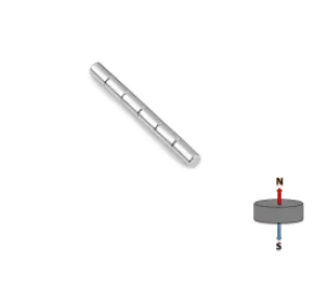 Neodymium Cylinder Magnet - 5mm x 8mm | N35