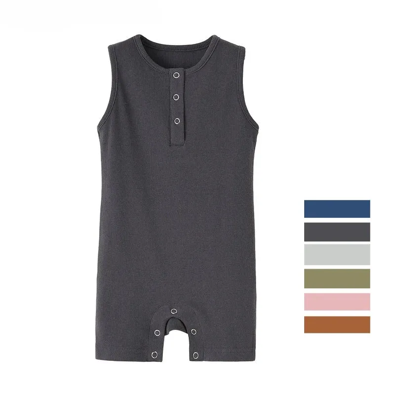 Organic Cotton Sleeveless Jumpsuit Outfit