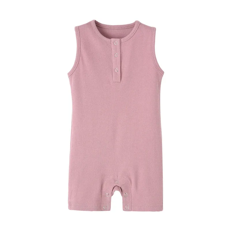 Organic Cotton Sleeveless Jumpsuit Outfit