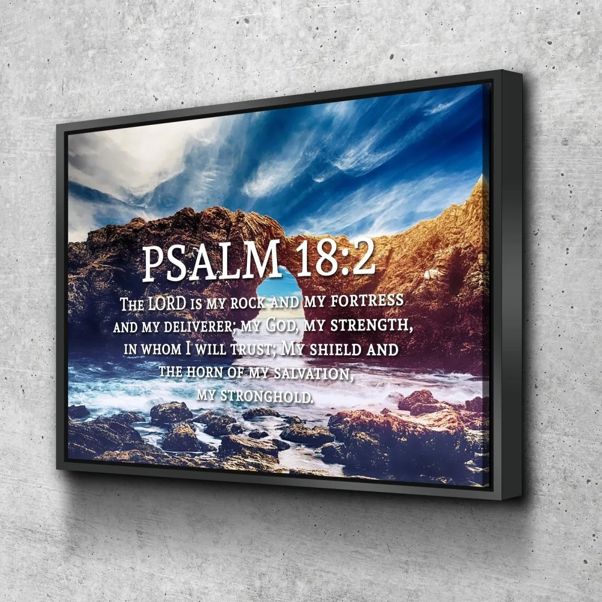 Psalm 182 Canvas Wall Art Print - Christian Canvas Wall Art