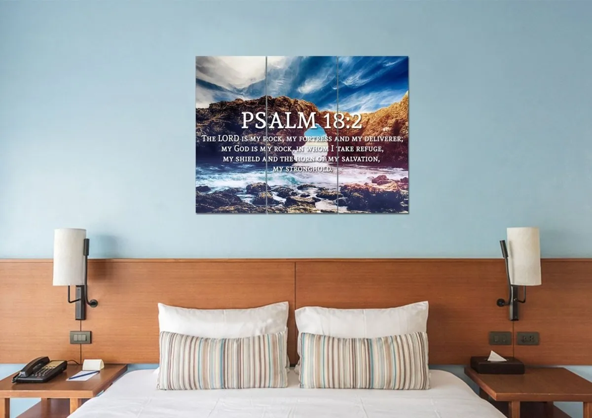 Psalm 182 Canvas Wall Art Print - Christian Canvas Wall Art