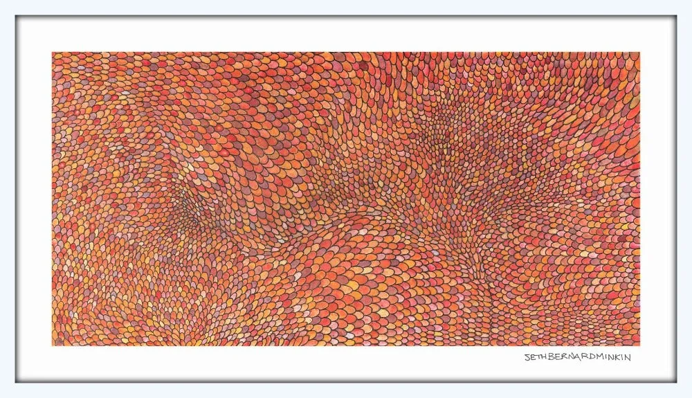 [red scales][limited edition print by seth b minkin]