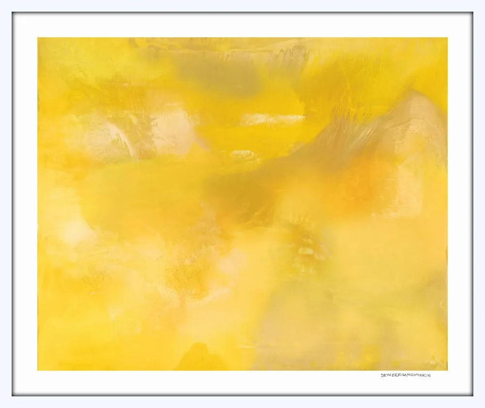 [screaming yellow zonker abstract][limited edition print by seth b minkin]