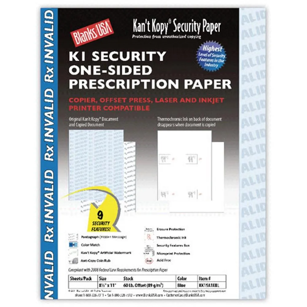 Security Prescription Paper - 8.5x11