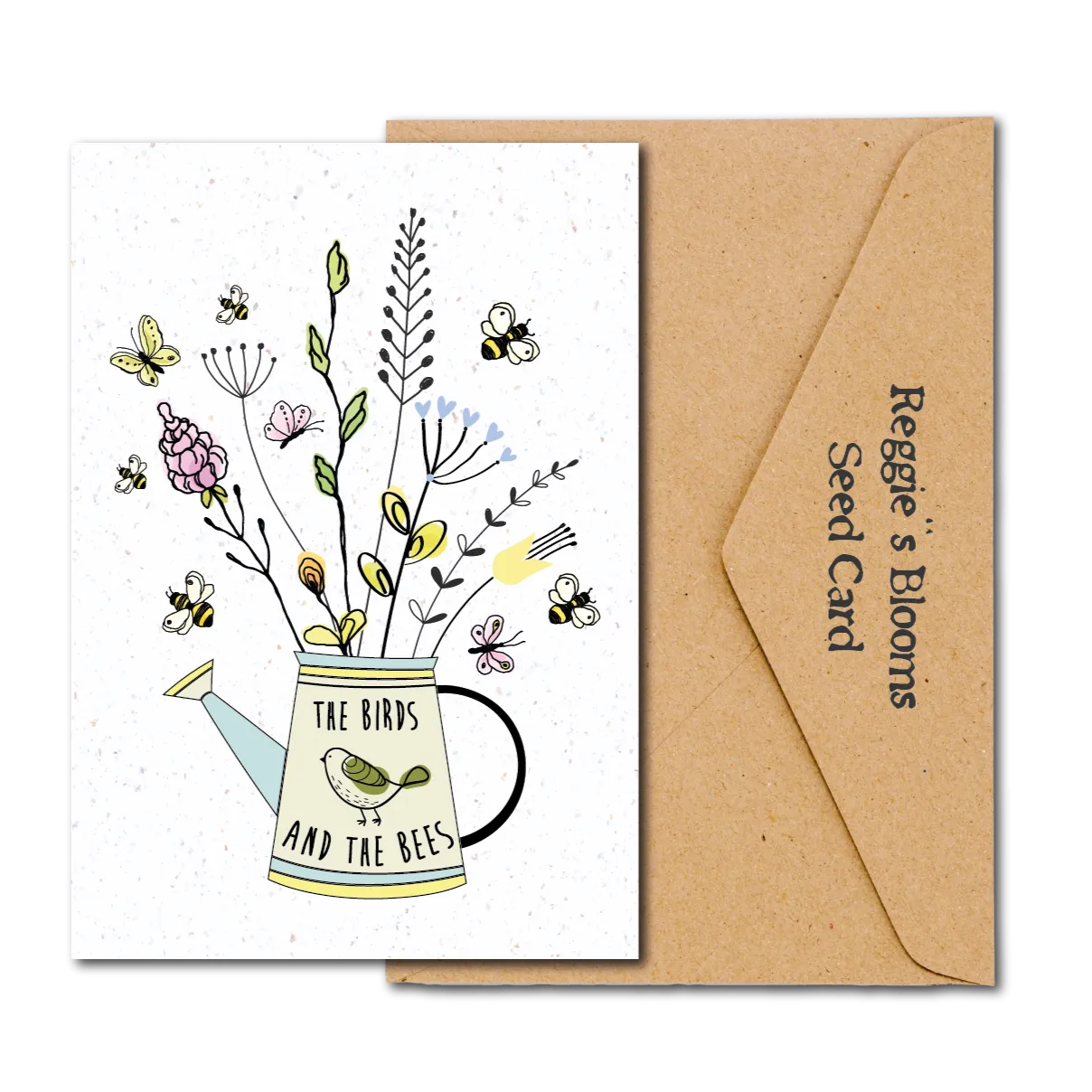 The Birds And The Bees Wildflower Plantable Seed Greeting Card