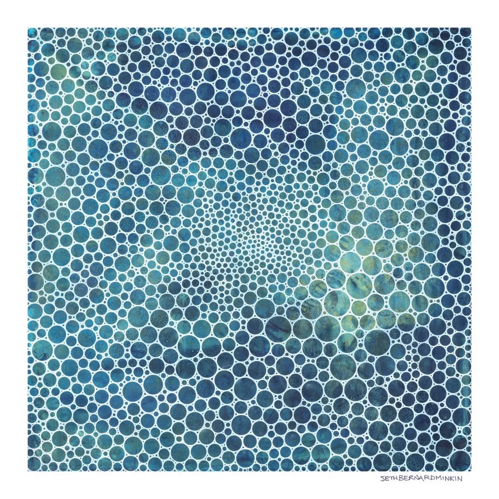 [white circles deep ocean][limited edition print by seth b minkin]