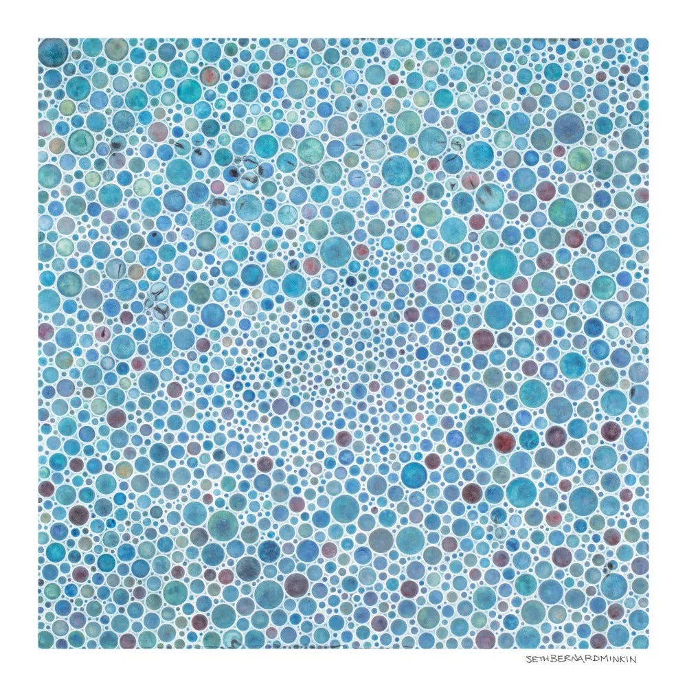 [white circles I][limited edition print by seth b minkin]