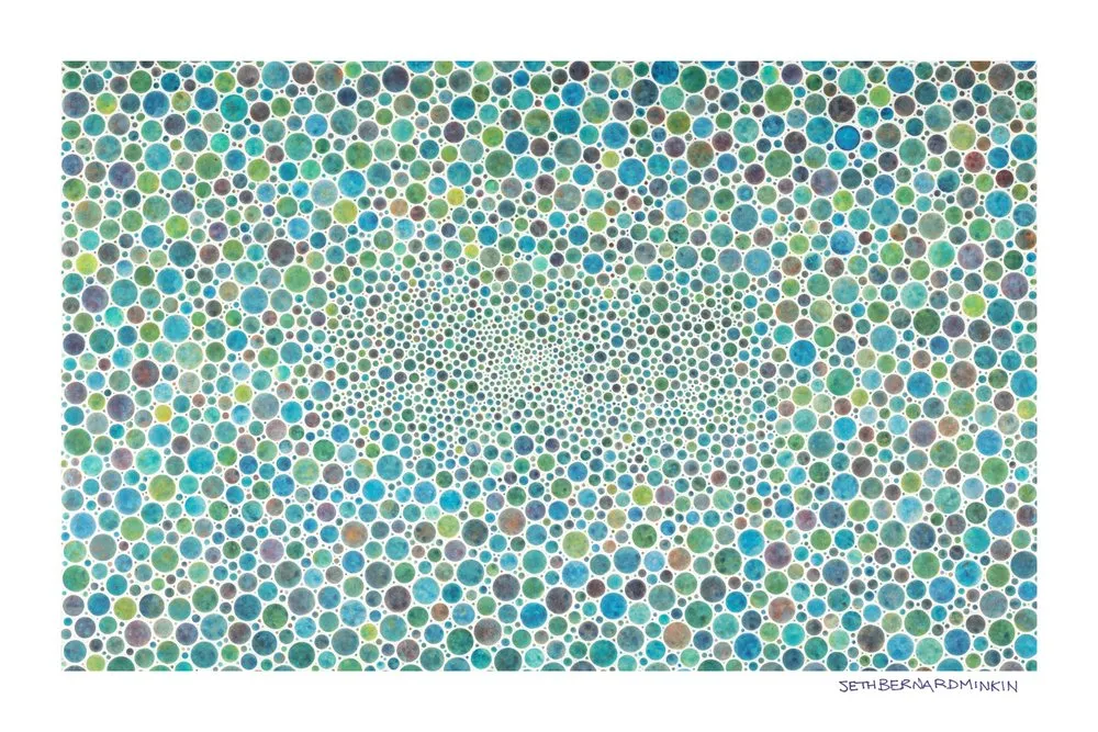 [white circles xl][limited edition print by seth b minkin]